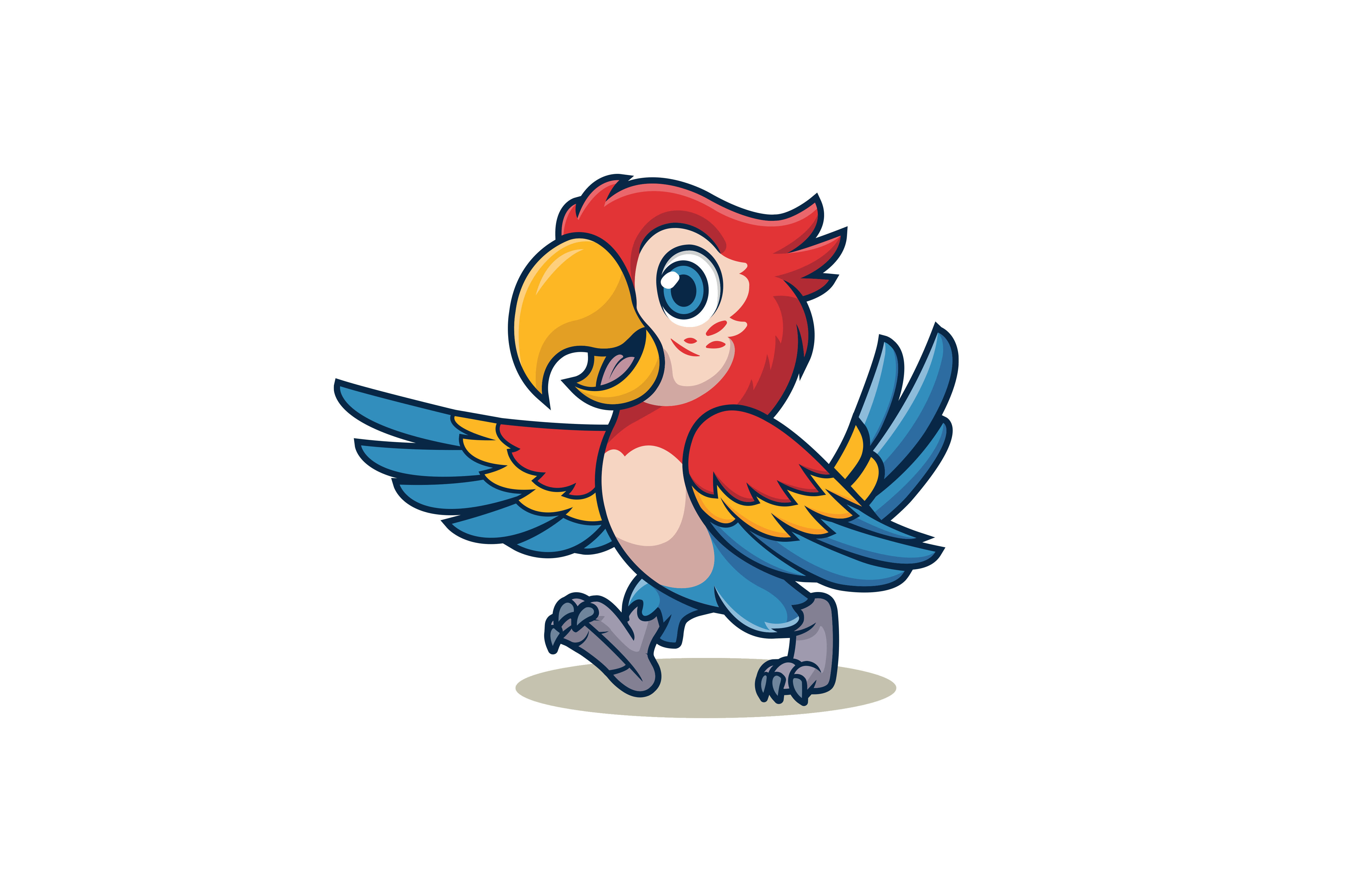 Polly walking confidently